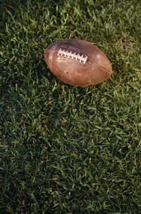 football on grass